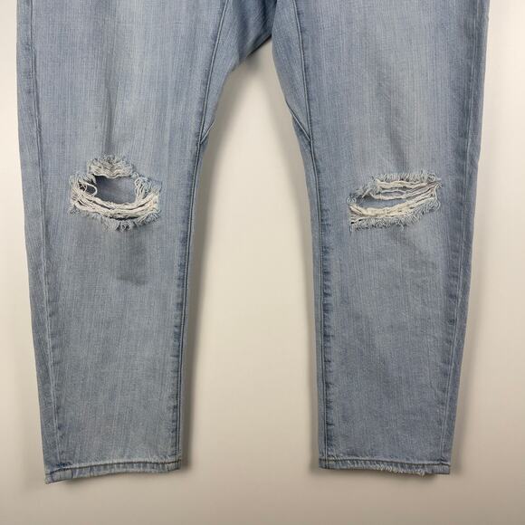 One Teaspoon Shabbies Drawstring Boyfriend Jeans Hustler Distressed Baggy Large - Picture 9 of 15